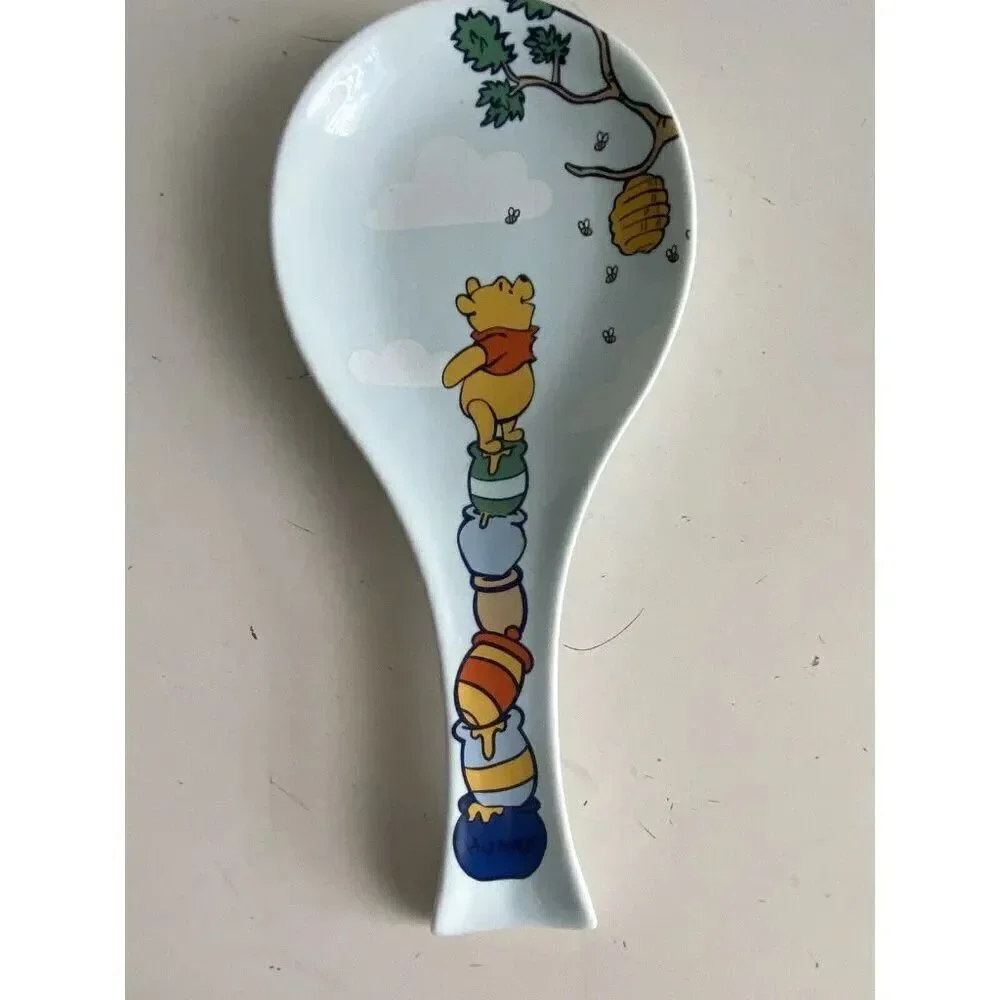Disney‎ Winnie The Pooh Honey Pot Beehive Spoon Rest Utensil Kitchen Ceramic NEW